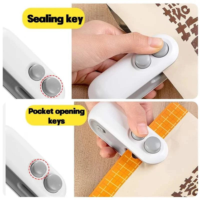 mini bag sealer on a kitchen table