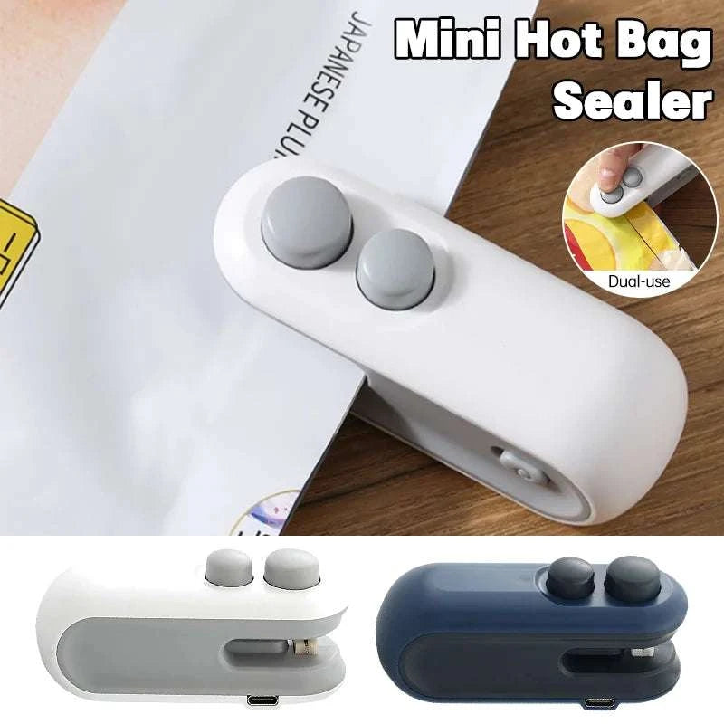 portable bag sealer held in hand